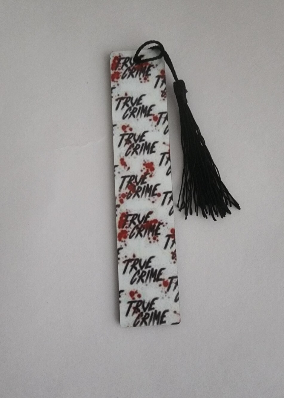 True Crime Tassel Bookmark, Crime Bookmark, Readers Gift,